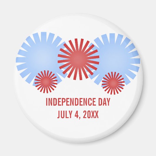 Magnet de feux d'artifice rétro (Devant)