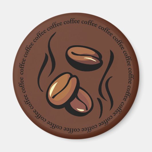 Magnet de fèves de café (Devant)