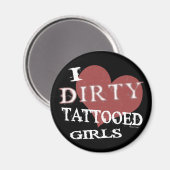 Magnet de filles tatouées (Recto/Verso)