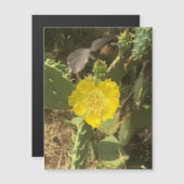 Magnet de fleur de cactus (Devant / Derrière)