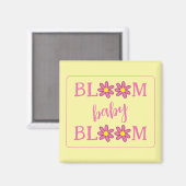 Magnet de fleurs de bébé (Recto/Verso)