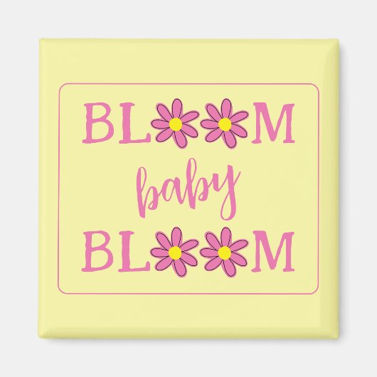 Magnet de fleurs de bébé (Devant)