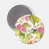 Magnet de fleurs de goyaves (Recto/Verso)