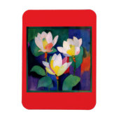 Magnet de fleurs de lotus (Vertical)