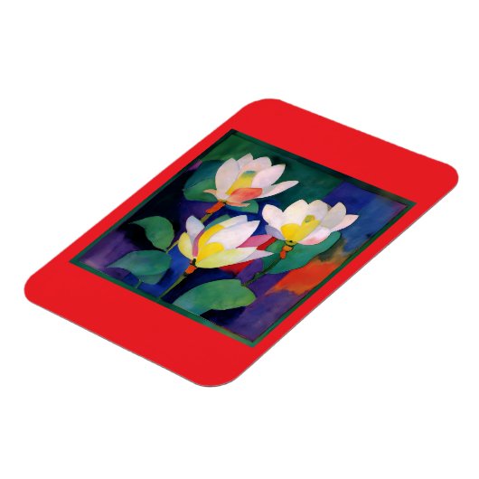Magnet de fleurs de lotus (Côté Gauche)