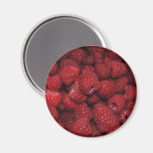 Magnet de framboises rouges (Recto/Verso)