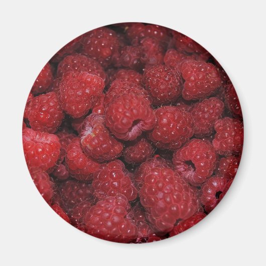 Magnet de framboises rouges (Devant)