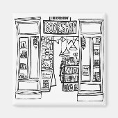 Magnet de frigo de librairie Indie (Devant)