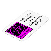 Magnet de frigo de sorcière ménopausée par sorcièr (Côté Gauche)