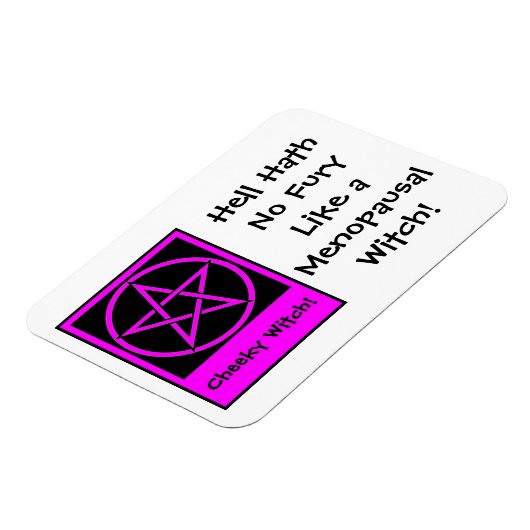 Magnet de frigo de sorcière ménopausée par sorcièr (Côté Gauche)