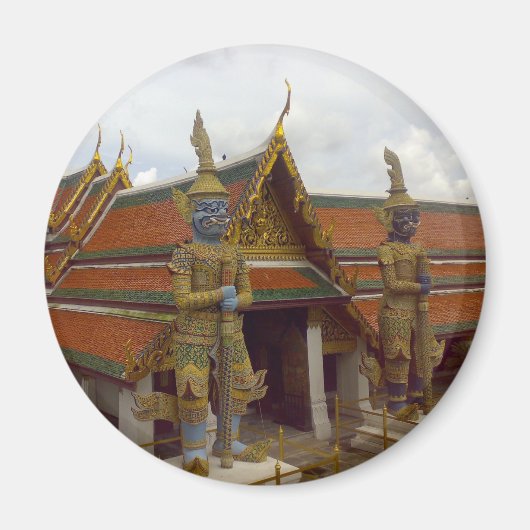 Magnet de frigo des gardiens géants thaïlandais (Devant)