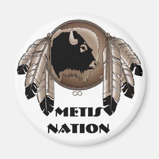 Magnet de frigo des Premières nations Art autochto (Devant)