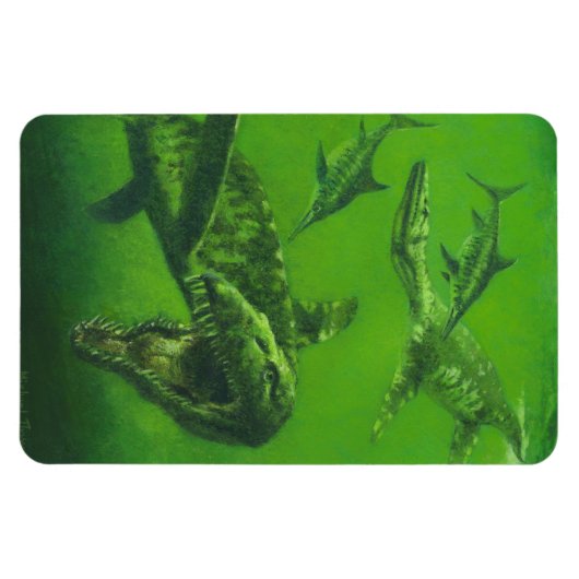 Magnet de frigo flexible Jurassic Pliosaur (Horizontal)