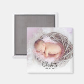 Magnet de garde photo pour bébé personnalisé (Recto/Verso)