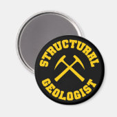 Magnet de géologue structurel (Recto/Verso)