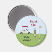 Magnet de golf Merci (Recto/Verso)