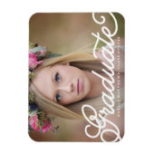 Magnet de graduation de script Boho (Vertical)