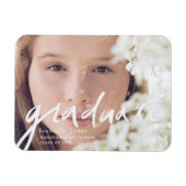Magnet de graduation de script photo simple (Horizontal)