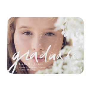 Magnet de graduation de script photo simple