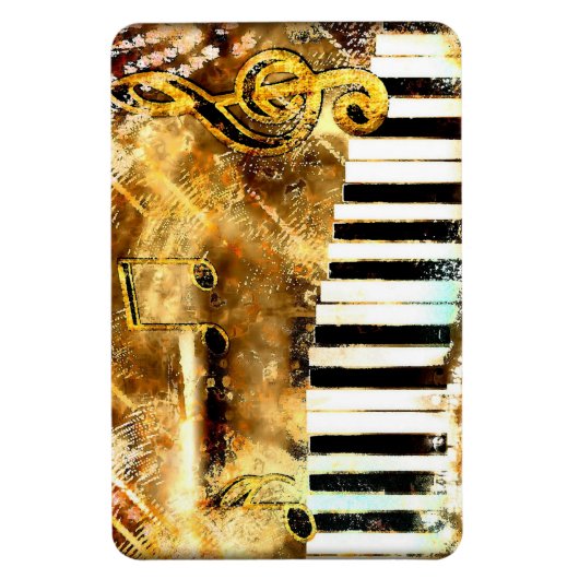 Magnet de grunge musicale (Vertical)