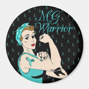 Magnet de guerrier de MG Turquoise et noir