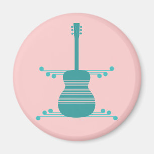 Magnet de guitare rétro, Turquoise