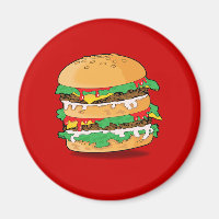 Magnet de hamburger de dessin