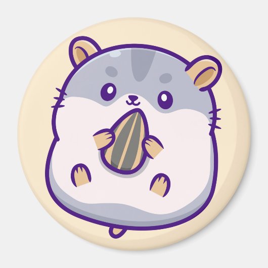 Magnet de hamster mou (Devant)