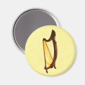 Magnet de harpe celtique (Recto/Verso)