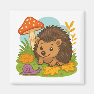 Magnet de hérisson mignon