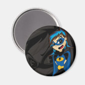 Magnet de héros masqué supergirl (Recto/Verso)