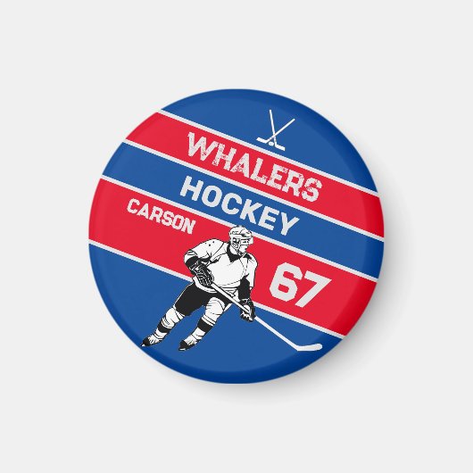 Magnet de hockey personnalisé (Devant)