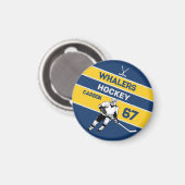 Magnet de hockey personnalisé (Recto/Verso)