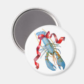 Magnet de homard de vacances (Recto/Verso)