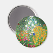 Magnet de jardin de fleurs Gustav Klimt (Recto/Verso)