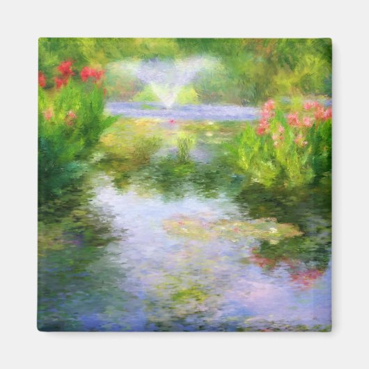 Magnet de jardin d'eau de Monet (Devant)