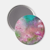 Magnet de jardin rose (Recto/Verso)