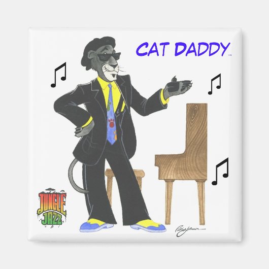 Magnet de jazz Jungle (Devant)