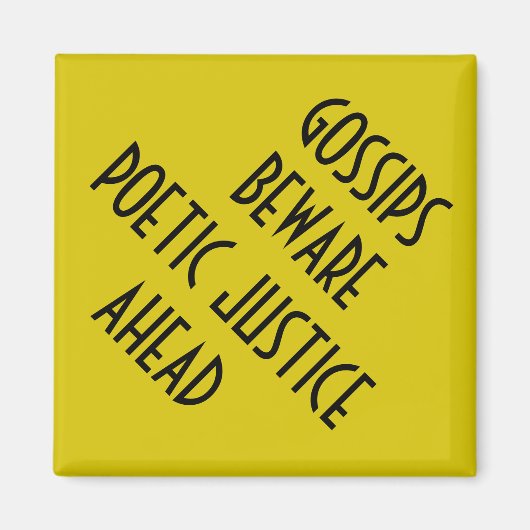 MAGNET DE JUSTICE POÉTIQUE (Devant)