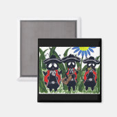 Magnet de la bande Mariachi de Los Ladybugs (Recto/Verso)