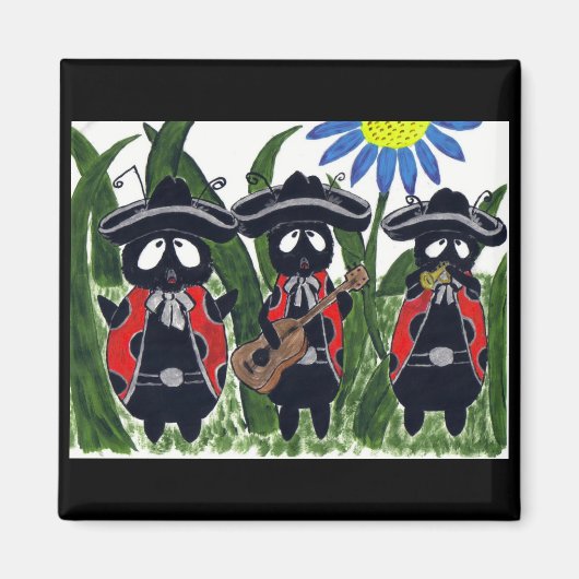 Magnet de la bande Mariachi de Los Ladybugs (Devant)
