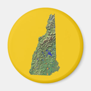 Magnet de la carte du New Hampshire