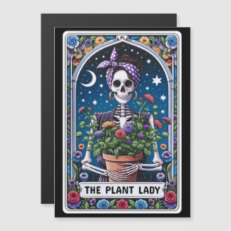 Magnet de la carte Tarot "La Dame Plante"