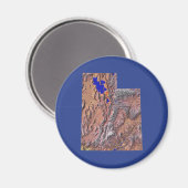 Magnet de la carte Utah (Recto/Verso)