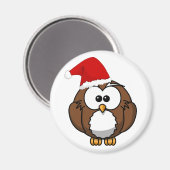 Magnet de la Chouette de Noël (Recto/Verso)