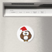 Magnet de la Chouette de Noël (In Situ (Lave-vaisselle))