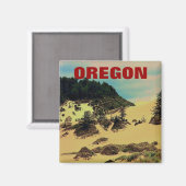 Magnet de la côte de l'Oregon (dunes) (Recto/Verso)
