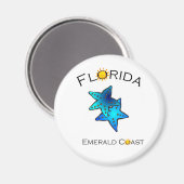 Magnet de la côte d'Émeraude de Floride (Recto/Verso)