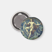 Magnet de la créatrice féminine vintage (Recto/Verso)
