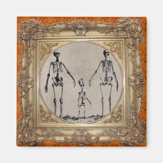 Magnet de la famille du squelette (Devant)